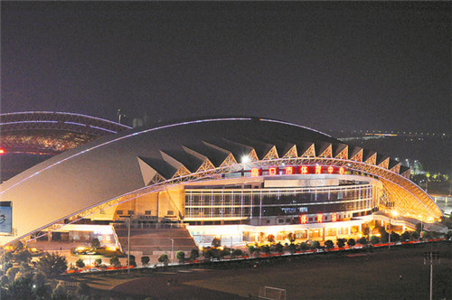 東新區(qū)夜色璀璨，如詩如畫